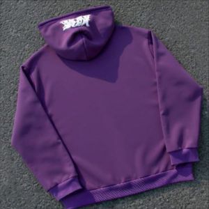 Sweat à capuche brodé en coton épais de haute qualité OEM ODM pour homme, style streetwear automne, vêtement de survêtement personnalisé vierge - Product Image 2