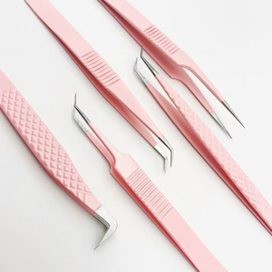Pinzas de Acero Inoxidable de Alta Calidad para Extensión de Pestañas, Volumen Clásico, Marca Privada - Product Image 3