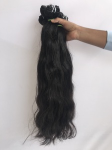 Extensiones de Cabello Humano Natural Ondulado 100% Premium de Templo Indio, Crudo y Sin Procesar, con Doble Trama a Máquina, a Precios Mayoristas - Product Image 4