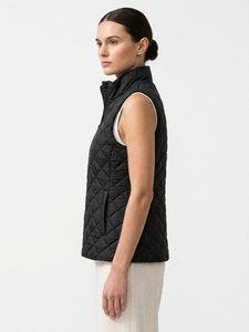 Chaqueta Acolchada de Invierno para Mujer, Negra, Resistente al Viento e Impermeable, con Cierre de Cremallera, Relleno de Algodón, Color Sólido, Corte Regular - Product Image 5