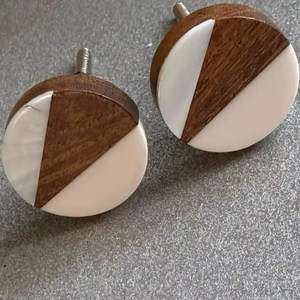 Perillas de Madera y Resina Hechas a Mano de la Mejor Calidad, Accesorios de Ferretería para Puertas de Madera Natural, Hechas en India - Product Image 1