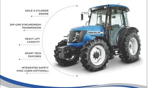 Tractor de Ruedas de Gran Tamaño de 70HP a 105HP 4WD con Herramientas Agrícolas de Alto Rendimiento, Motor y Caja de Cambios - Product Image 5