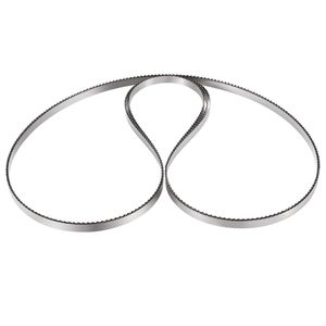 Lama a nastro per affettatrice in acciaio al carbonio da 82,3x0,63x0,02 pollici, 5 pz/confezione, lama di ricambio per affettatrici di carne - Product Image 1