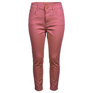 Vaqueros casuales de mujer de tiro medio con cinco bolsillos, pierna recta, teñidos, lavables, transpirables, de longitud completa, con botones y remaches, para primavera y verano. - Product Image 1