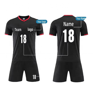 เสื้อฟุตบอลสโมสรแบบกำหนดเอง 2025-2026 สำหรับผู้ชาย พิมพ์ลายด้วยความร้อน ระบายอากาศได้ดี ชุดฟุตบอลสำหรับเล่นกลางแจ้ง โลโก้แบบกำหนดเอง คุณภาพสูง - Product Image 1