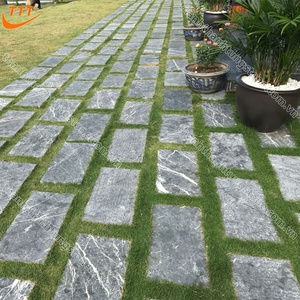 Hiện đại ngoài trời sàn hồ bơi đối phó đường lái xe con đường biệt thự chống trượt <span class=keywords><strong>Bluestone</strong></span> đá vôi pavers <span class=keywords><strong>flamed</strong></span> chải gạch - Product Image 4