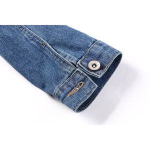 แจ็กเก็ตยีนส์สำหรับผู้หญิงสไตล์สตรีทในเมืองเสื้อคลุมยีนส์ตัวยาวสั้น - Product Image 3