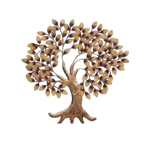 Durable Attractive Metal Big <b>Tree</b> Wall Art with <b>LED</b> <b>Light</b> Handcrafted Iron Wall Hanging for Living Room Bedroom Hall Office - Product Image 1