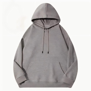 Sweat à capuche personnalisé en molleton épais French Terry, coupe oversize, en coton et polyester, avec épaules tombantes - Product Image 3