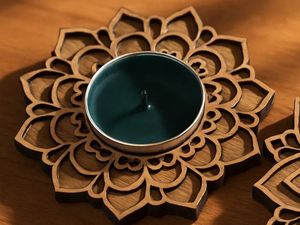 Support à bougie tendance en bois pour la maison, les mariages et les décorations festives – Nouvelle arrivée, bol à bougie pour la décoration de table et l'aromathérapie - Product Image 2