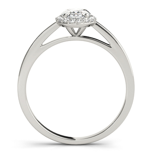 Ensemble de bagues de mariage avec halo de diamants ovales cultivés en laboratoire certifiés IGI, or 10K 14K 18K, argent 925 935, bijoux de mariage - Product Image 3