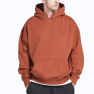 Sudadera con capucha extragrande de felpa francesa de 400g personalizada para hombre, sudadera vintage de algodón grueso para hombre y mujer, ropa urbana. - Product Image 1