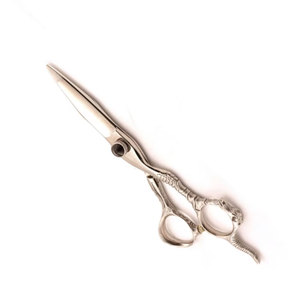 Ciseaux de barbier professionnels à finition miroir avec manche à motif de dragon complexe, ciseaux de coiffure en acier inoxydable de qualité supérieure - Product Image 5