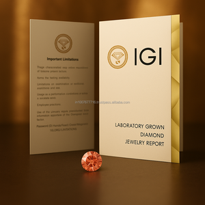 SHREERAJ SOLITAIRE Fancy Vivid Brown Pink 1.00 Ct Brilliant Cut Lab Diamond pour bagues de fiançailles Fabrication de bijoux Certifié IGI - Product Image 5