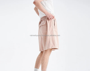 Cintura elástica cómoda de alta calidad personalizada 100% algodón de peso pesado Athleisure Essentials pantalones cortos deportivos transpirables para hombres - Product Image 2