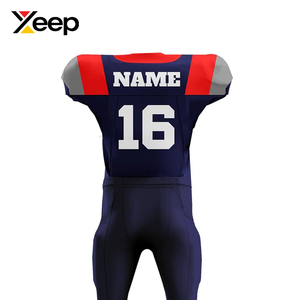 Uniforme de Fútbol Americano Personalizado XEEP Transpirable XC-AFU-30 para Hombre Adulto, Poliéster 100% con Impresión por Transferencia de Calor de Alta Calidad - Product Image 4