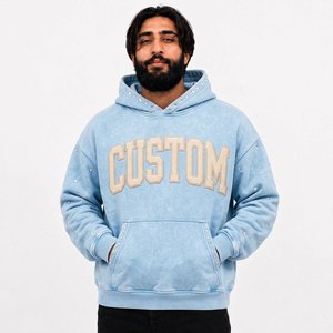 Fabricante de Sudaderas Personalizadas para Hombre, Sudadera con Estampado Puff, Felpa Gruesa, Talla Grande, Suministro para Compradores Minoristas de EE. UU. - Product Image 2