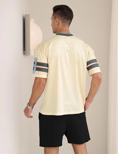 Camisetas Personalizadas para Hombre, Malla Transpirable, Cuello en V, Diseño Gráfico con Número, Manga Corta, Ropa Deportiva, Uniformes de Equipo, Venta al Por Mayor, EE. UU. - Product Image 3