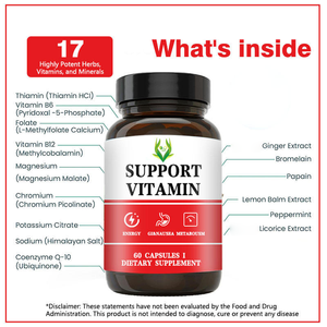 Cápsulas de Vitaminas para Adultos de Marca Privada, Fórmula de Apoyo Metabólico e Inmunológico, CoQ10, Estimulante de la Eficiencia Energética, 100% Natural, para Recién Nacidos - Product Image 6