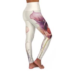 Nuevas llegadas: Leggings de gimnasio para mujer de cintura alta, transpirables, de secado rápido, ecológicos, con diseño en T, color personalizado, patrón sólido, para yoga y fitness. - Product Image 1