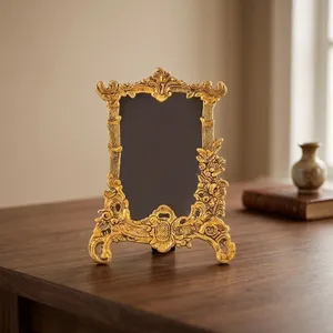 Marco de Fotos de Metal Dorado Victoriano de Primera Calidad, Marco de Fotos de Diseño Vintage para Mesa, Decoración de Hogar de Lujo, Regalo - Product Image 6