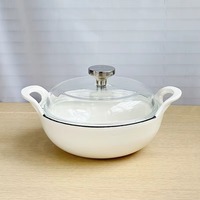 Casserole en céramique de la plus haute qualité avec couvercle en verre, magnifiquement conçue par KHOOSI OVERSEAS, disponible au prix le plus bas.