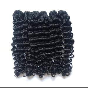 Indian Temple Raw Remy Cheveux Bundles Double Dessiné Qualité Extensions de Cheveux Humains Non Transformés avec Texture Lisse Vague Profonde - Product Image 3