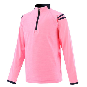 เสื้อเจอร์ซีย์แบบซิปครึ่งตัวสำหรับสโมสรกีฬา สีชมพู แขนยาว ผลิตจากโพลีเอสเตอร์น้ำหนักเบา ทนทาน ระบายอากาศได้ดี เหมาะสำหรับใช้งานกลางแจ้ง - Product Image 6