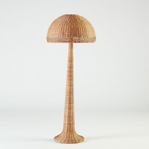 Unique Floor Lamps for Living Room Decor Creative Vintage Rattan <b>Standing</b> Lamp OEM Accepted from Vietnam Factory HNH Craft - Product Image 3