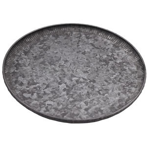 Plateau en bois galvanisé Rectangle moderne de 12.6 pouces Bords ondulés Motif scénique Détection tactile Mobile Décoratif - Product Image 1