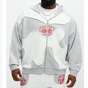 Sudadera con Capucha de Algodón de Alta Calidad con Diseño Personalizado de 420 Gramos, Estilo Urbano con Diseño Geométrico de Telaraña - Product Image 4