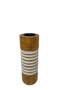 Modern Handcrafted Natural Wood Tapered Candle Stand Set Home Wedding Table Decor - Product Image 1