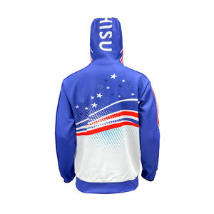 Sweat à capuche zippé surdimensionné pour homme, en polaire polyester/coton léger, imprimé numériquement, respirant, écologique, idéal pour l'automne - Product Image 6