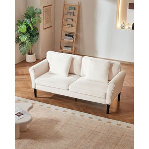 Divano a Due Posti da 69 Pollici con Cuscini Morbidi, Tessuto in Velluto e Molle Sinuose per Soggiorno - Product Image 5