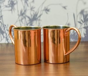 Copper Contemporary Mule Mug Set with Hammered Finish Eco-Friendly Durable Reusable Metal Cups <b>for</b> Party Use - Product Image 3