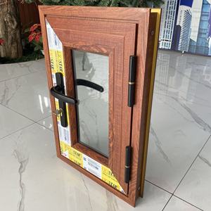 Système de porte principale en aluminium Shalumi avec motif imitation bois - Product Image 4