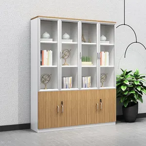 Einfache und moderne Büromöbel Akten schrank Holz High Cabinet Boss Büro Bücherregal Showcase