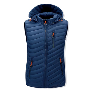 Chaleco de plumón de pato Montane al por mayor para adultos, sin mangas, con cremallera, hecho de poliéster, cortavientos, con capucha. - Product Image 1