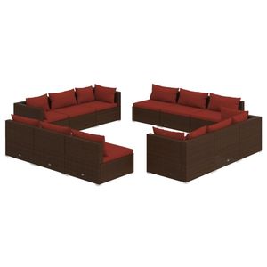 Ensemble de salon de jardin Cinnamon Red en couleur marron - Product Image 2