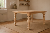 Pied de table en bois massif, pied de meuble en bois massif, forme de calebasse, style traditionnel, base de table robuste, utilisation à domicile ou au bureau