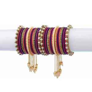 Ensemble de bracelets islamiques tendance en or pour mariage de luxe, bijoux Kundan indiens pakistanais pour femmes - Product Image 5