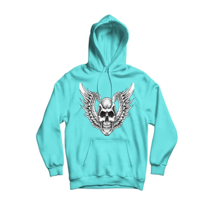 เสื้อฮู้ดผ้าฟลีซพิมพ์ลายแบบสวมหัว มีริบแถบที่ปลายแขนเสื้อ - Product Image 1