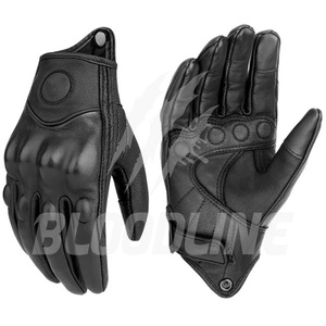 Guantes de Motocicleta de Cuero BLOODLINE, Estilo Deportivo, Transpirables, Sin Forro, para Ciclismo y Uso en Exteriores - Product Image 1