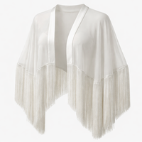 Cape à franges personnalisée en gros / Décoration à pompons en microfibre pour tenues de spectacle - Fabricant OEM direct usine