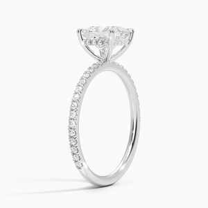 Anillo BOJ 0126 con Corte Princesa, Plata 925, Anillo Solitario de Lujo con Engaste de Puntas, Diamante de 2ct, Color D, VVS1, Moissanita, Certificado GRA - Product Image 2