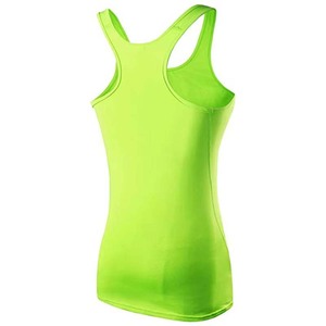 Customized High Quality Women's Tank Tops Summer Workout Yoga Front Breathable Quick Dry Polyester/Cotton Sleeveless Solid - Product Image 6