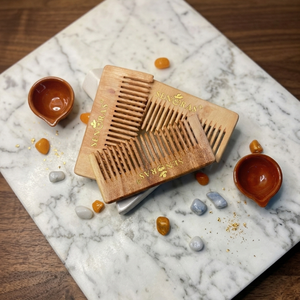 Peigne en bois de Neem Senoras |   Outil manuel non électrique hygiénique pour le soin des cheveux et du cuir chevelu, resserrement de la peau - Product Image 3