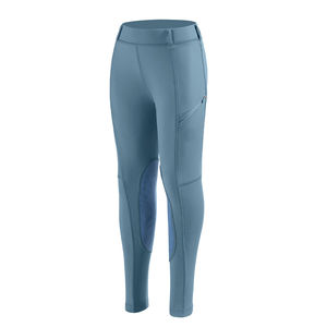 Pantalones de equitación de cintura alta para mujer, azules, con parches de agarre en las rodillas, agarre de silicona, largos, de elastano/algodón, 2026 - Product Image 3