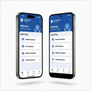 Aplicación de Seguros Royalcraft – Seguros de Salud, Vida y Vehículos, Gestión de Políticas, Reclamos y Renovación ios/android - Product Image 1