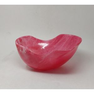 Bol à salade en résine fait main de luxe, noir et orange, pour servir des fruits, pour la maison, l'hôtel et les fêtes - Product Image 2